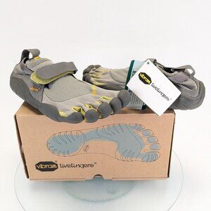 Vibram FiveFingers W145 KSO Grey/Palm/Clay Toe Shoes Women's US 6.5 Size 37 NEW